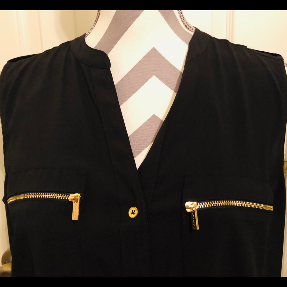 Calvin Klein button up blouse.